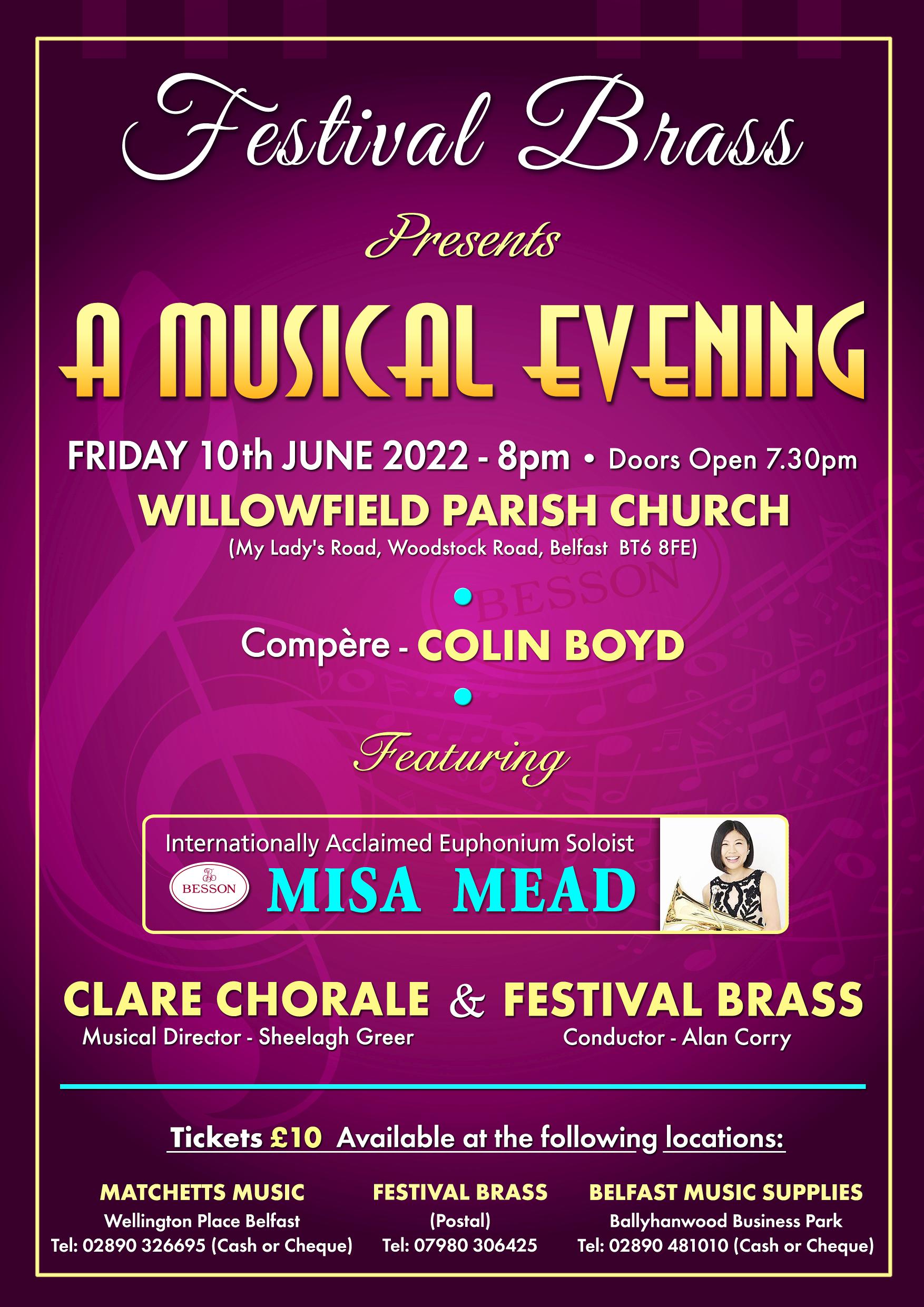 Festiva1 Brass concert on Friday 10th June 2022